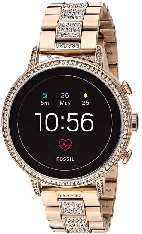 Fossil Women's Gen 4 Venture HR Stainless Steel Touchscreen .